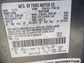 2012 Ford F-150 XLT 3.5L AT 4WD #F23426